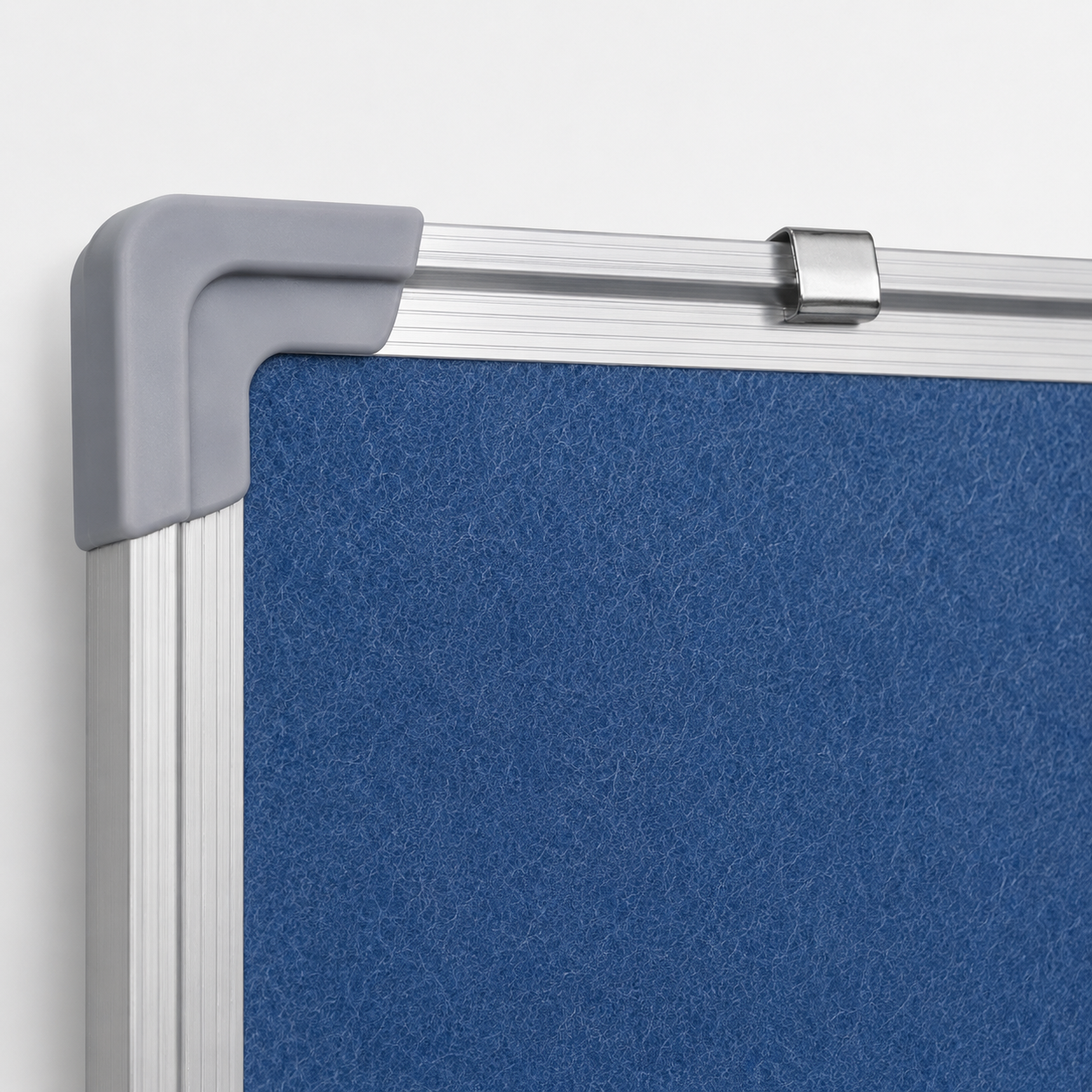Custom aluminum frame felt board detail